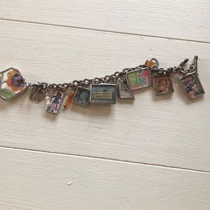 Multicolored charm bracelet